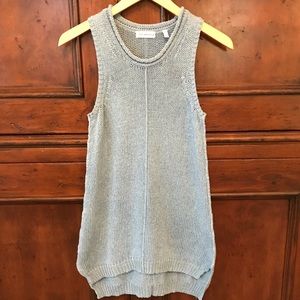 Sleeveless sweater tunic